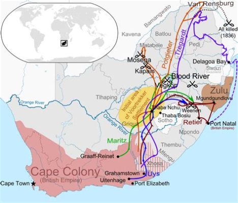 The Great Trek of 1835-1854: A Mass Migration Across the Southern African Veld